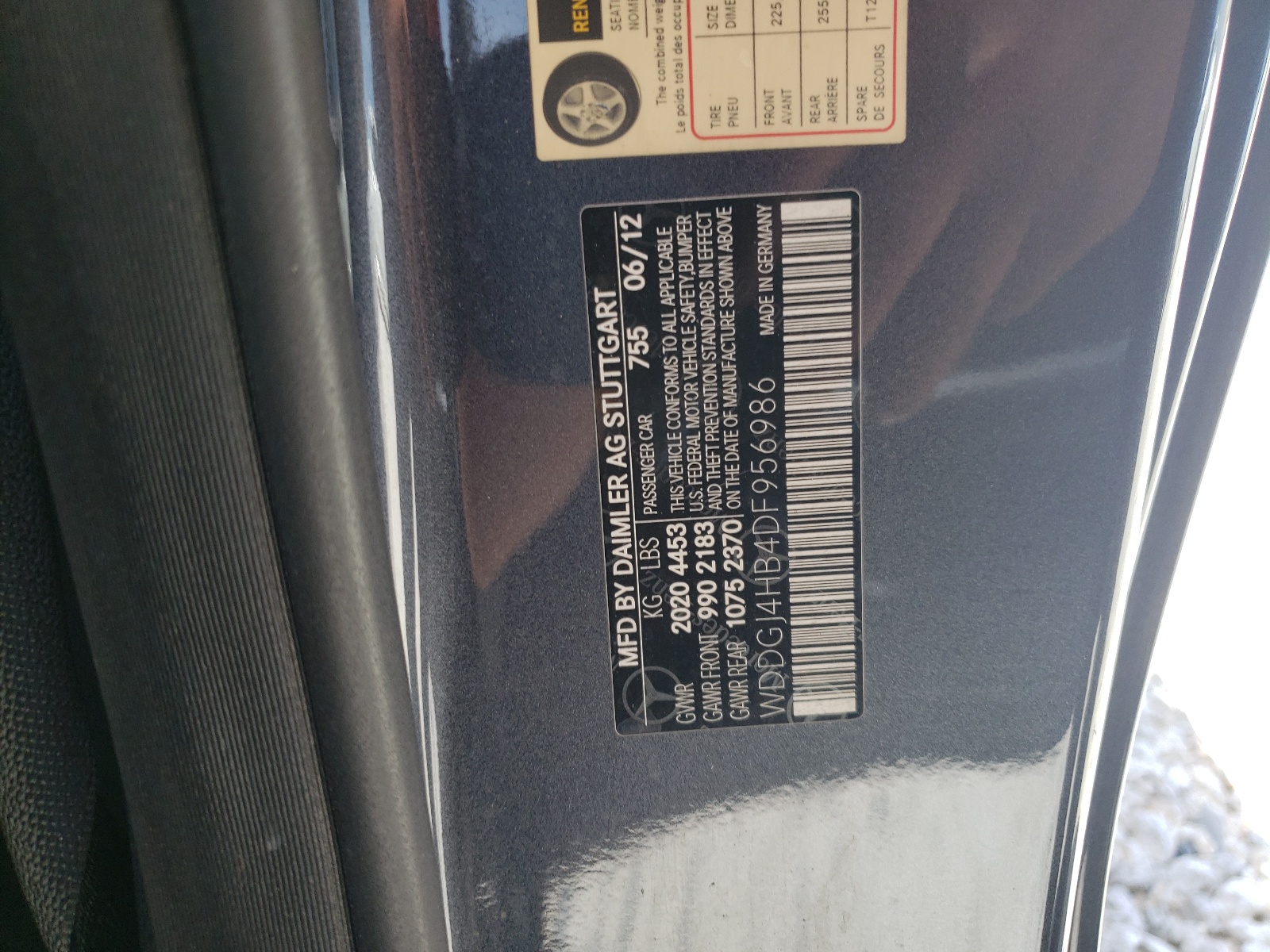 WDDGJ4HB4DF956986 2013 Mercedes-Benz C 250