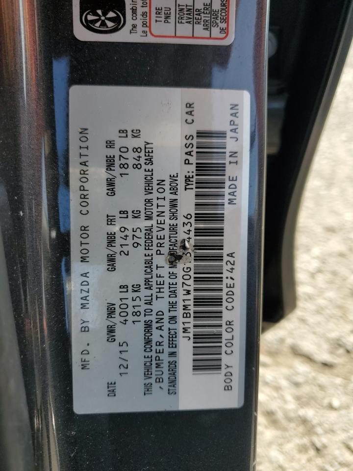 2016 Mazda 3 Touring VIN: JM1BM1W70G1314436 Lot: 64491444