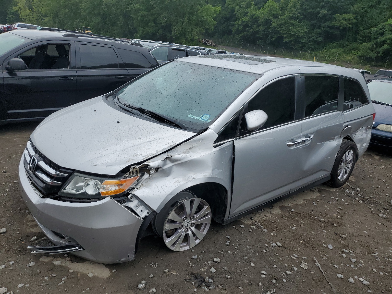 5FNRL5H62EB025673 2014 Honda Odyssey Exl