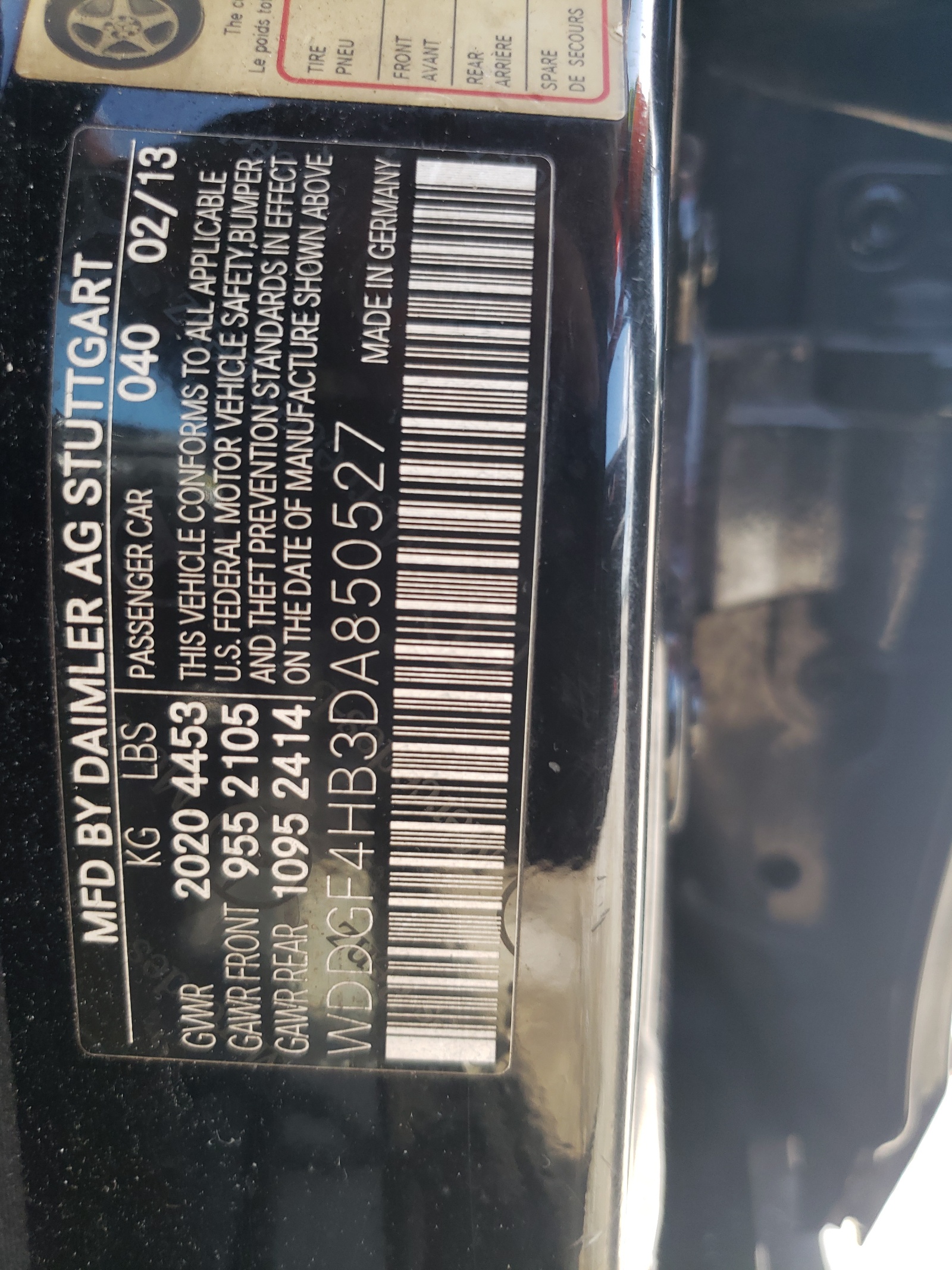 WDDGF4HB3DA850527 2013 Mercedes-Benz C 250