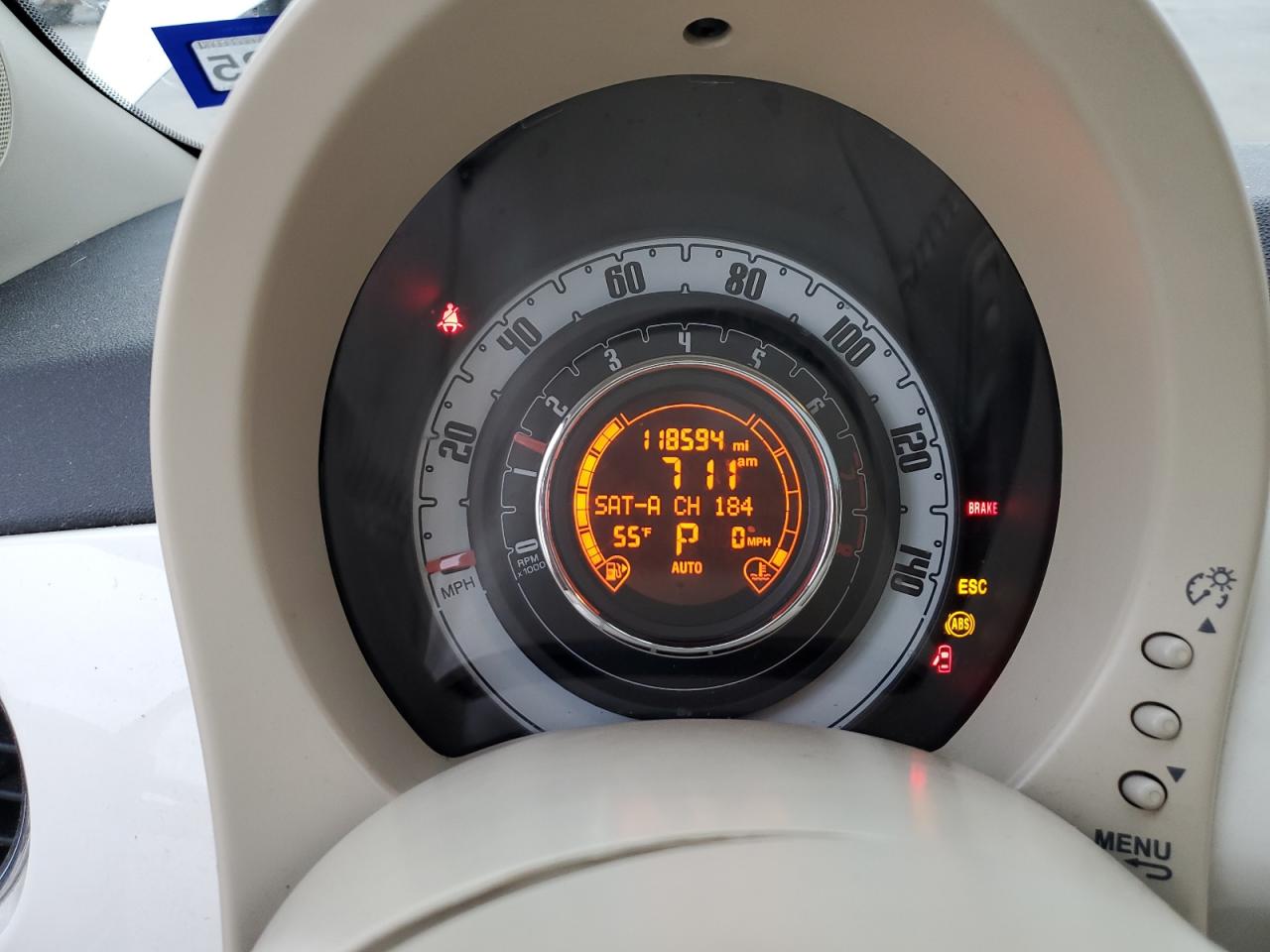 2013 Fiat 500 Lounge VIN: 3C3CFFCR4DT747512 Lot: 64814314