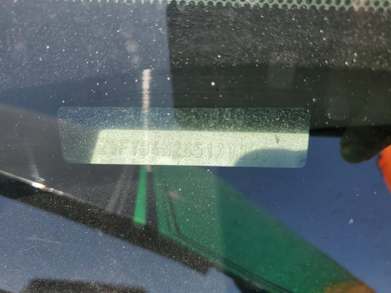 2006 Ford Mustang VIN: 1ZVFT84N265179835 Lot: 61153234