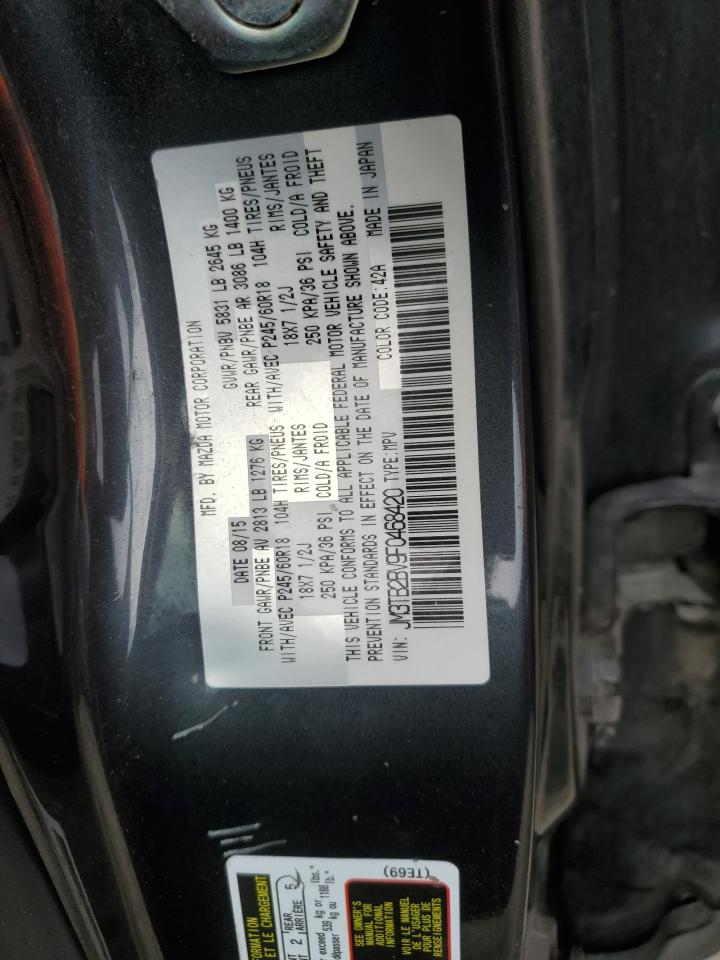 JM3TB2BV9F0468420 2015 Mazda Cx-9 Sport