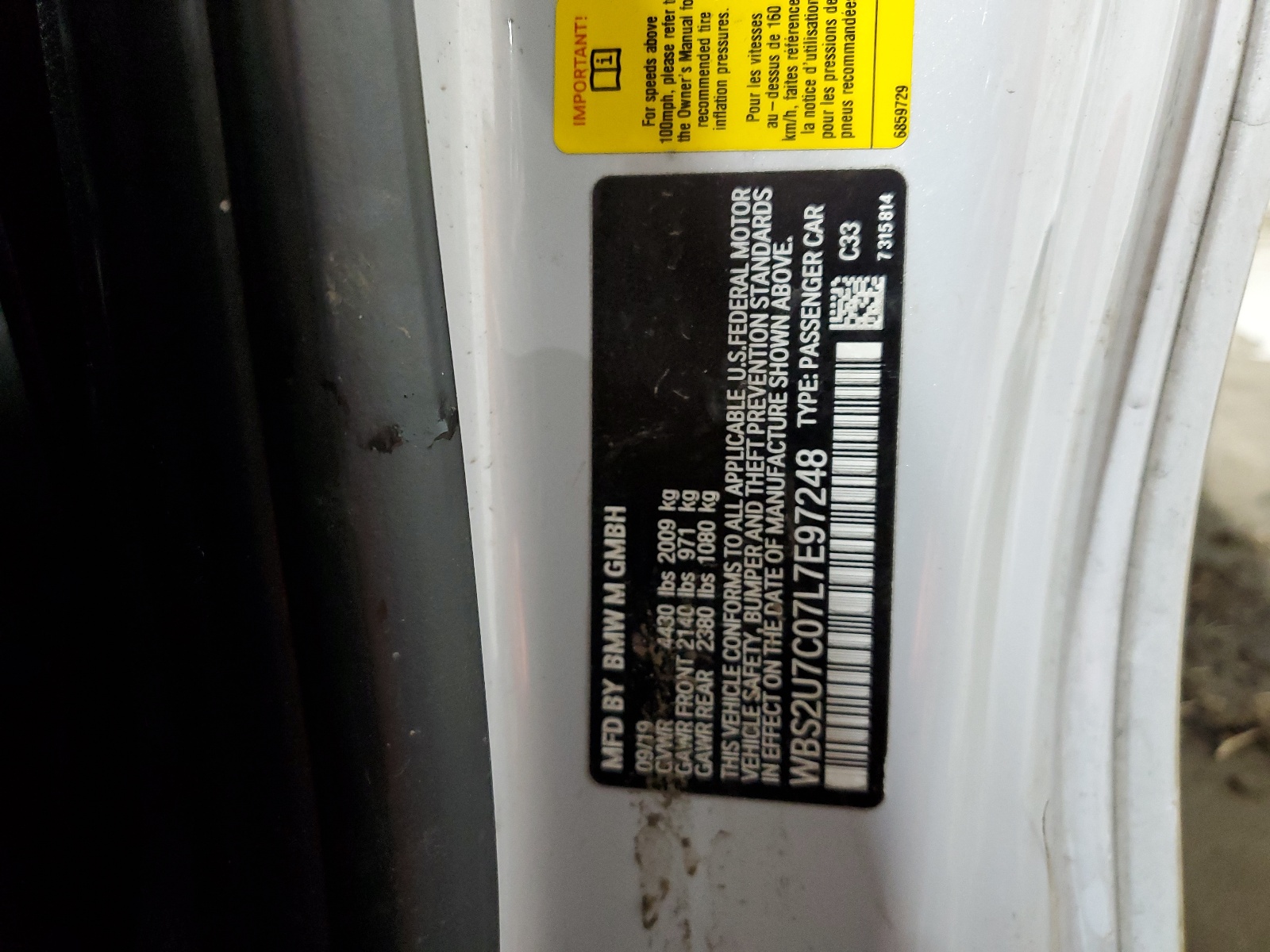 WBS2U7C07L7E97248 2020 BMW M2 Competition