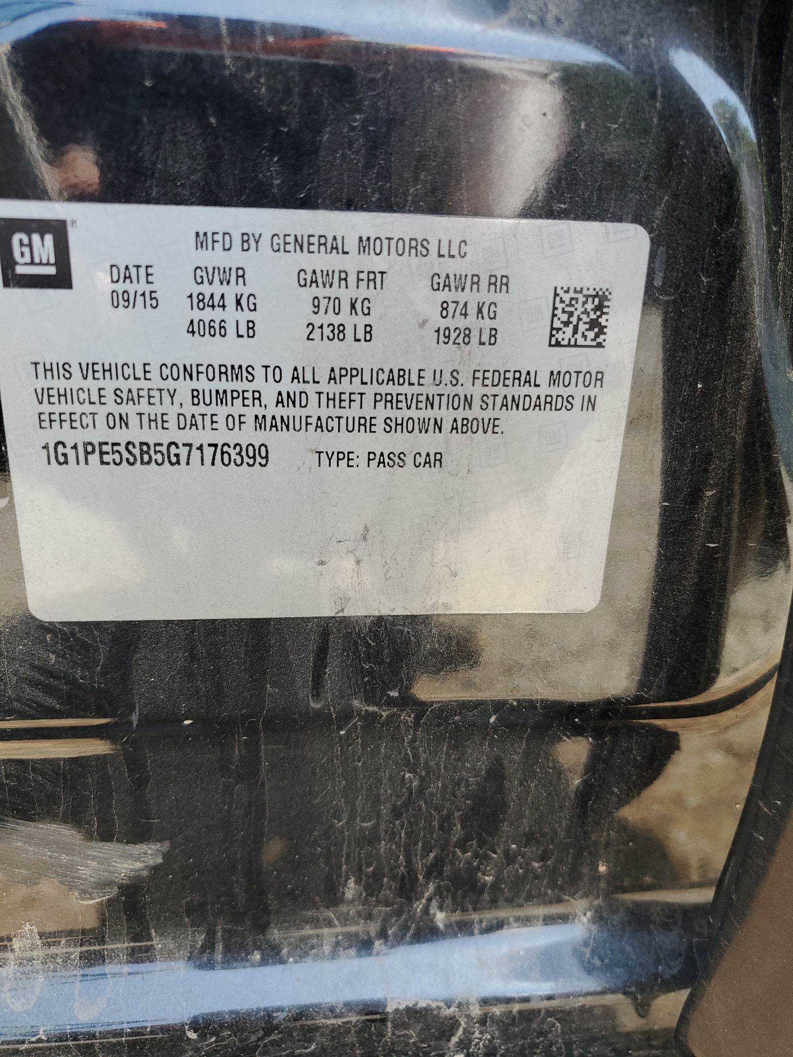 1G1PE5SB5G7176399 2016 Chevrolet Cruze Limited Lt