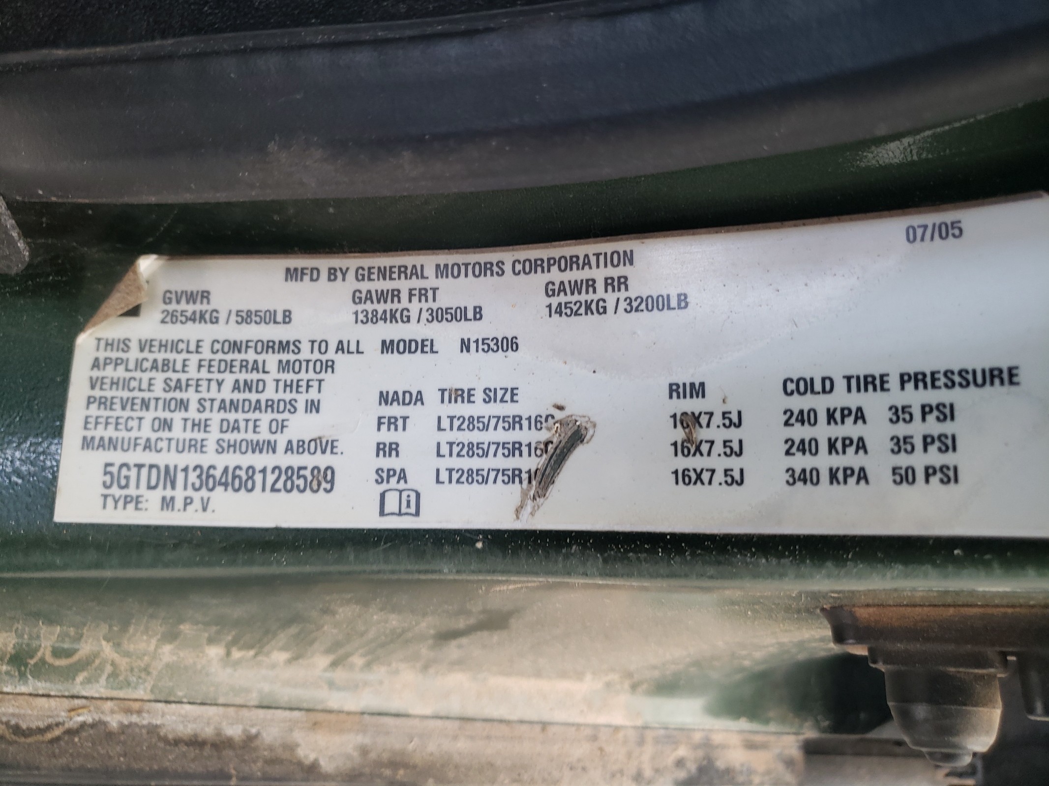 5GTDN136468128589 2006 Hummer H3