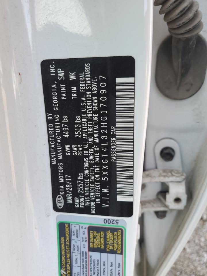 2017 Kia Optima Lx VIN: 5XXGT4L32HG170907 Lot: 60335364