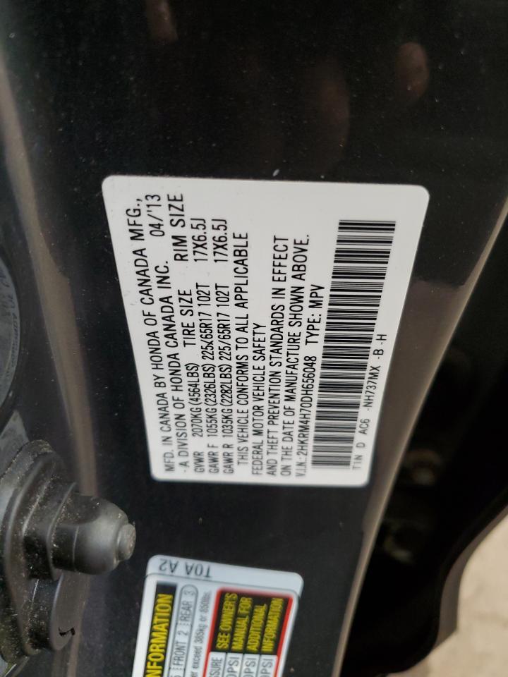 2013 Honda Cr-V Exl VIN: 2HKRM4H70DH656048 Lot: 63462794