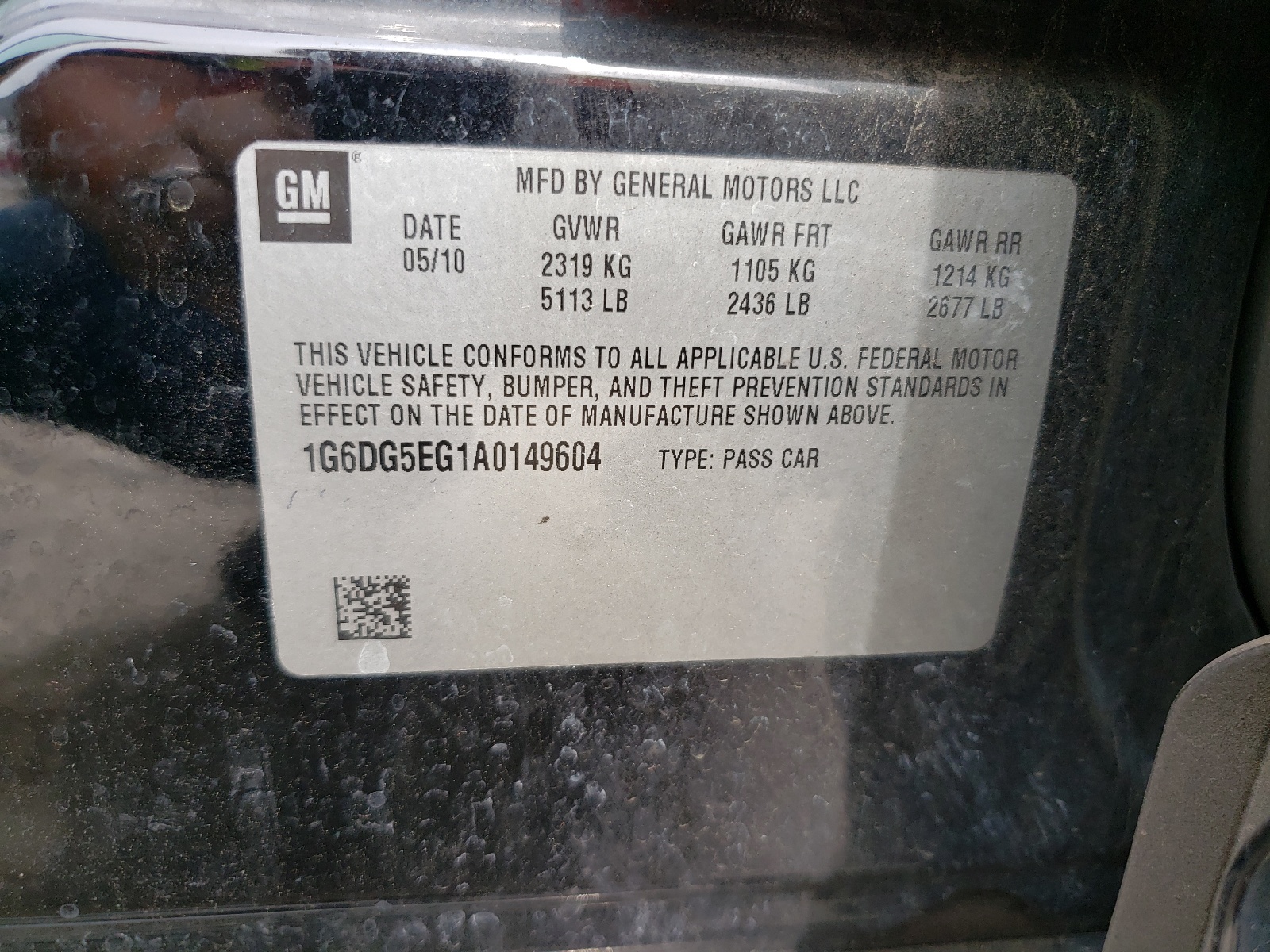 1G6DG5EG1A0149604 2010 Cadillac Cts Luxury Collection