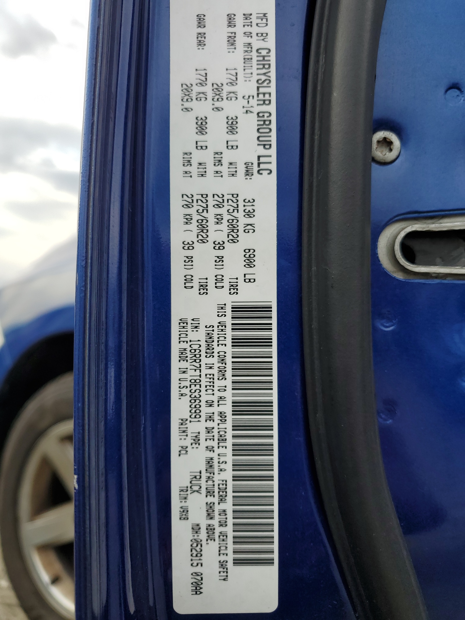 1C6RR7FT8ES369991 2014 Ram 1500 St