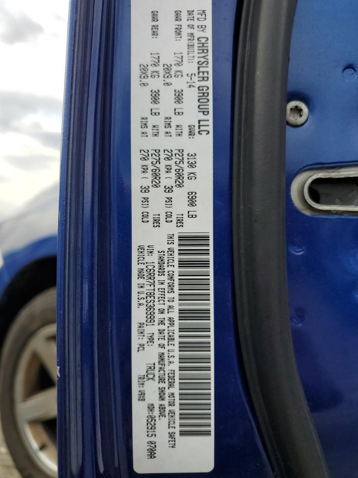 2014 Ram 1500 St VIN: 1C6RR7FT8ES369991 Lot: 64850404