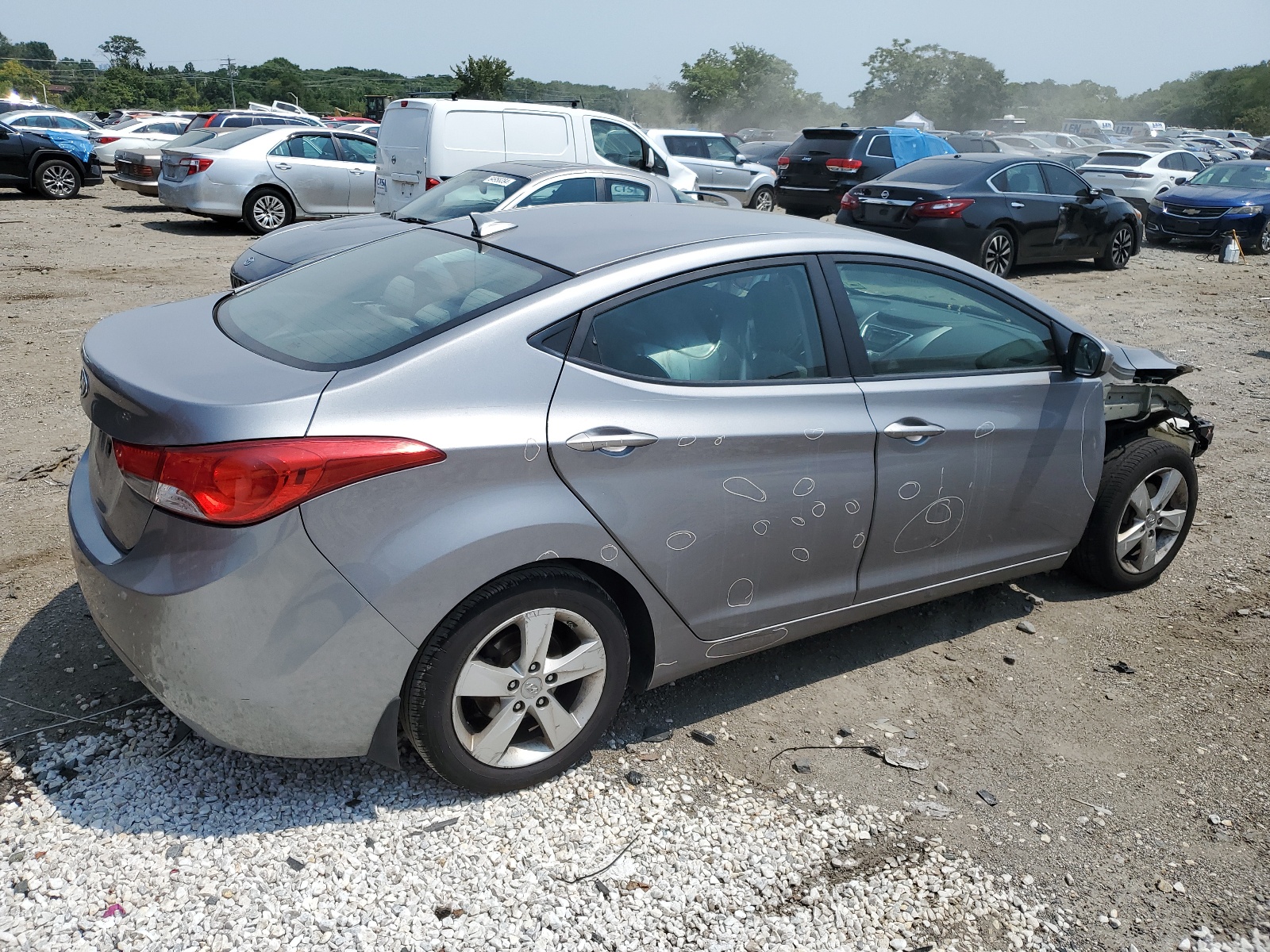 KMHDH4AE9CU457281 2012 Hyundai Elantra Gls