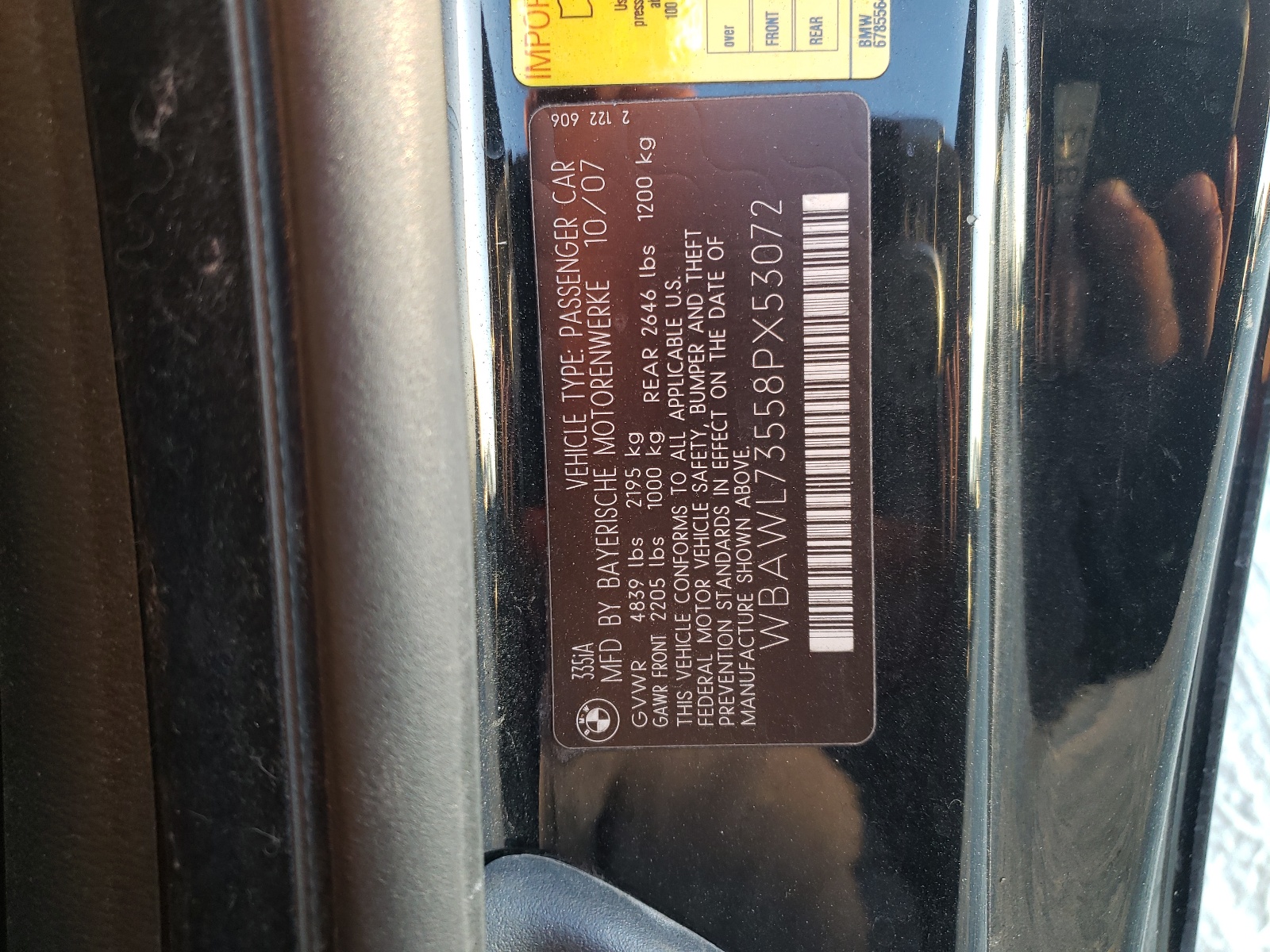 WBAWL73558PX53072 2008 BMW 335 I