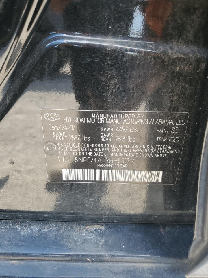 5NPE24AF9HH551214 2017 Hyundai Sonata Se