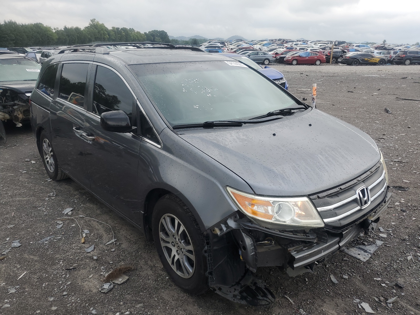 5FNRL5H6XCB005166 2012 Honda Odyssey Exl