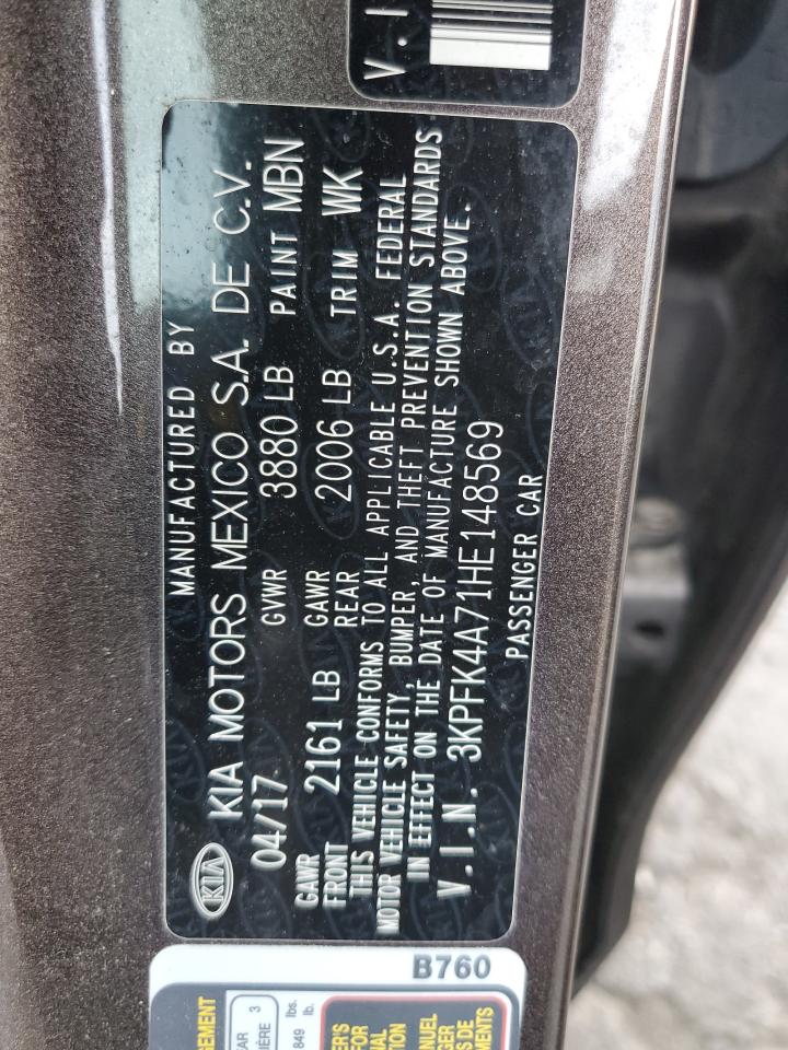 2017 Kia Forte Lx VIN: 3KPFK4A71HE148569 Lot: 64073674