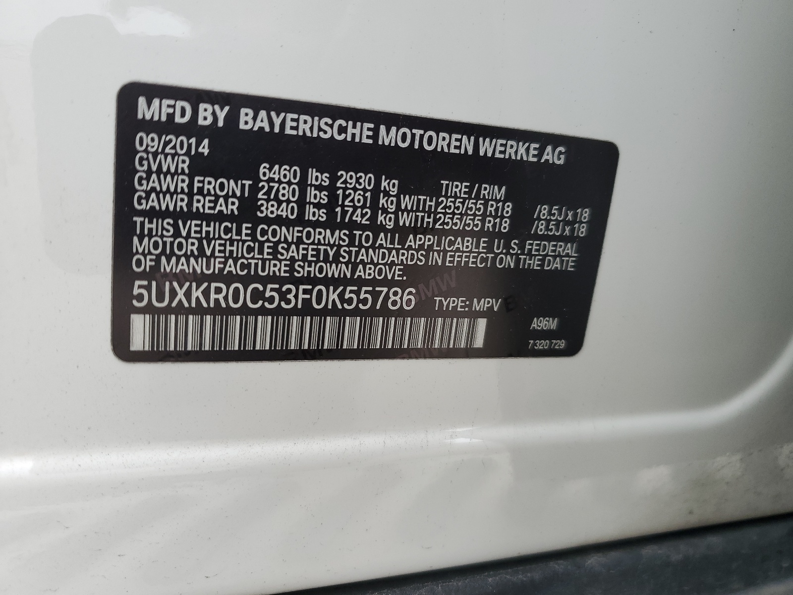 5UXKR0C53F0K55786 2015 BMW X5 xDrive35I