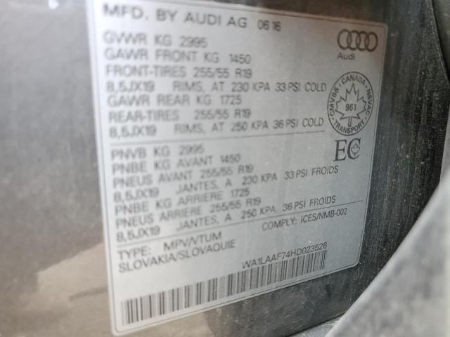 2017 AUDI Q7 PREMIUM PLUS  