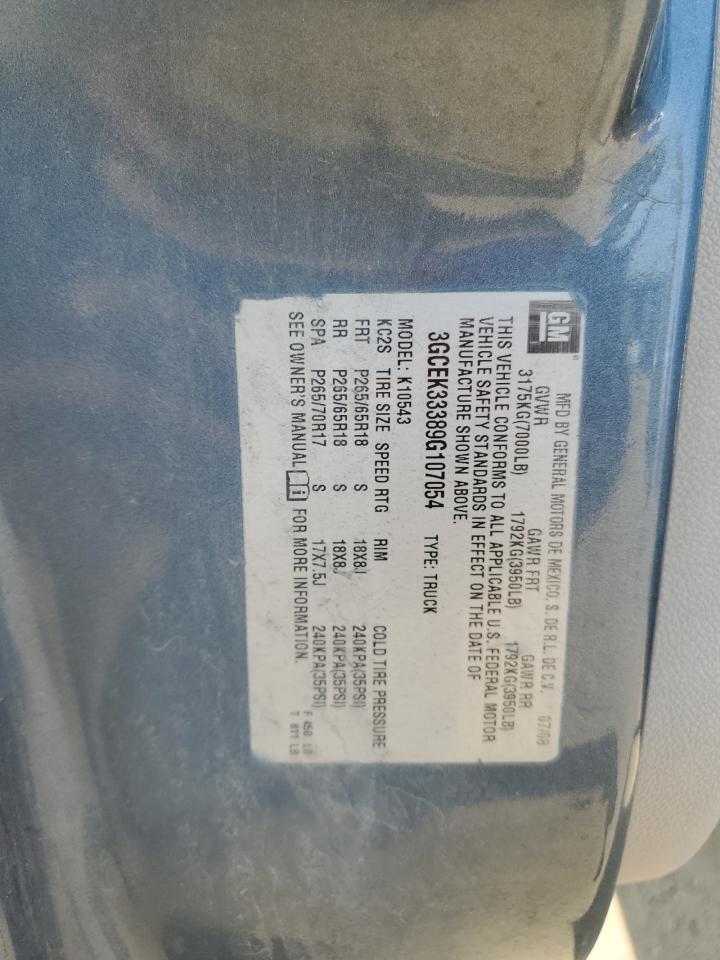 2009 Chevrolet Silverado K1500 Ltz VIN: 3GCEK33389G107054 Lot: 64766604