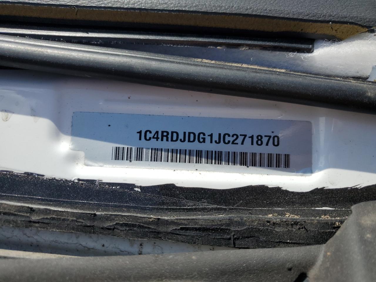 2018 Dodge Durango Gt VIN: 1C4RDJDG1JC271870 Lot: 63321004