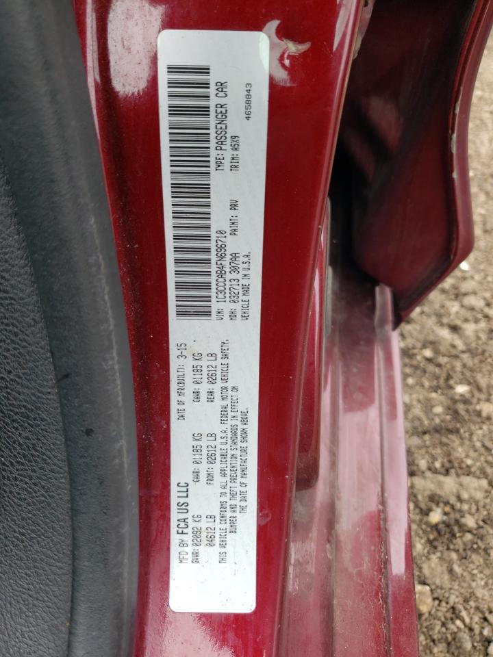 2015 Chrysler 200 Limited VIN: 1C3CCCAB4FN696710 Lot: 67660925