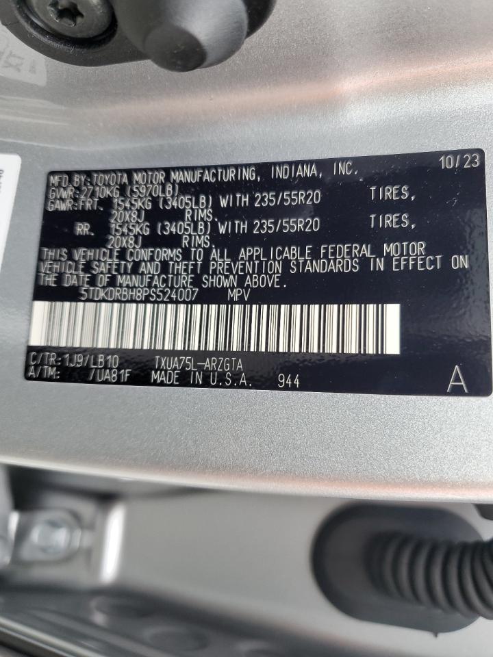 5TDKDRBH8PS524007 2023 TOYOTA HIGHLANDER - Image 14