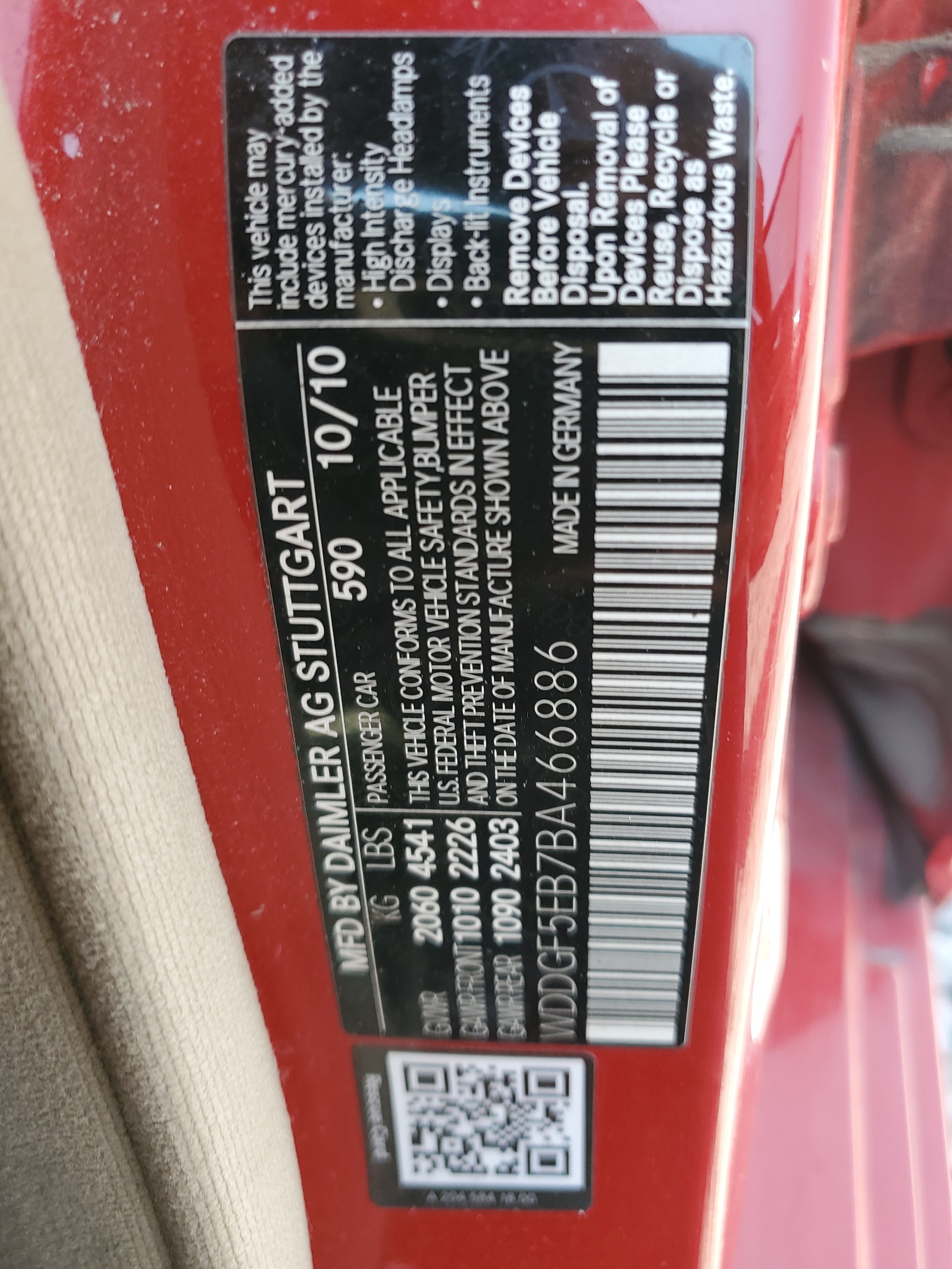 WDDGF5EB7BA466886 2011 Mercedes-Benz C 300