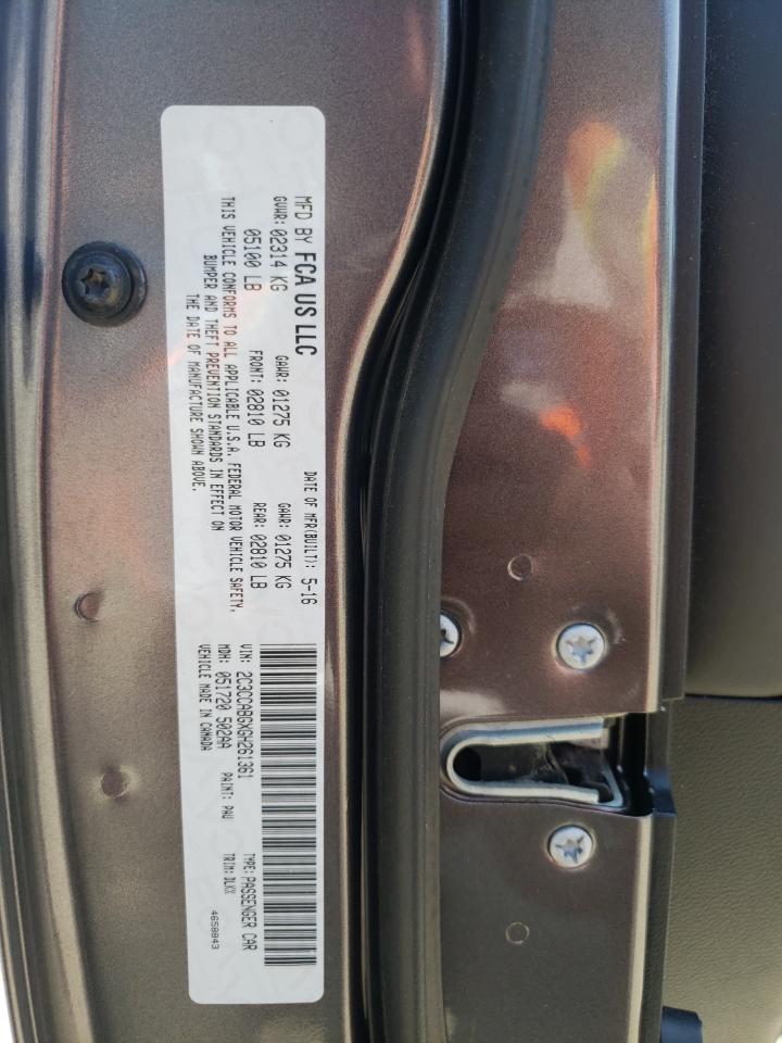 2016 Chrysler 300 S VIN: 2C3CCABGXGH261361 Lot: 65040524