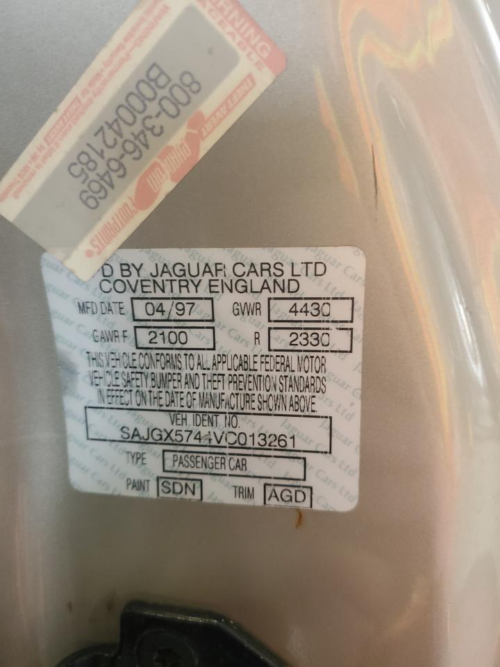 1997 Jaguar Xk8 VIN: SAJGX5744VC013261 Lot: 61306554