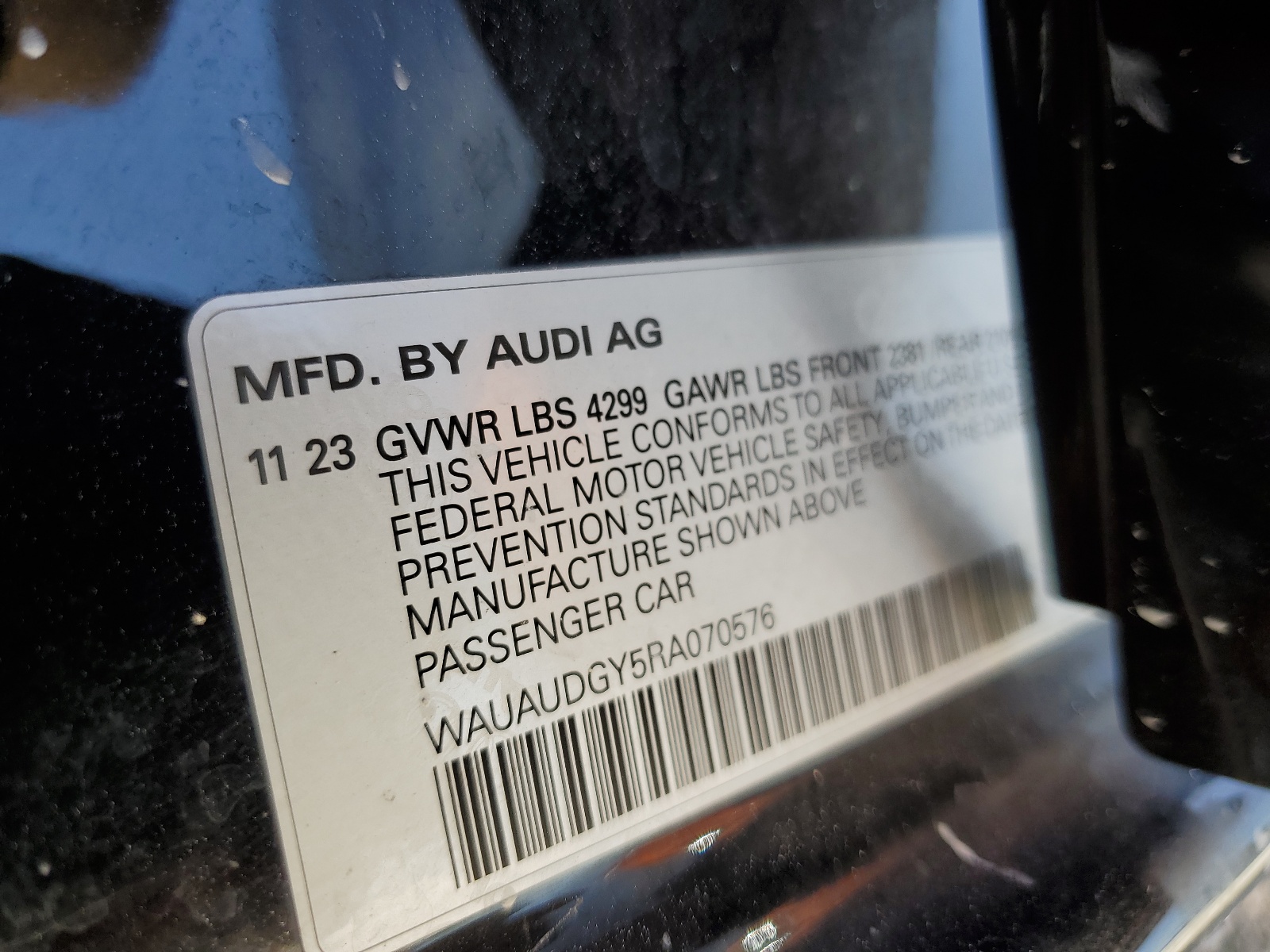 WAUAUDGY5RA070576 2024 Audi A3 Premium