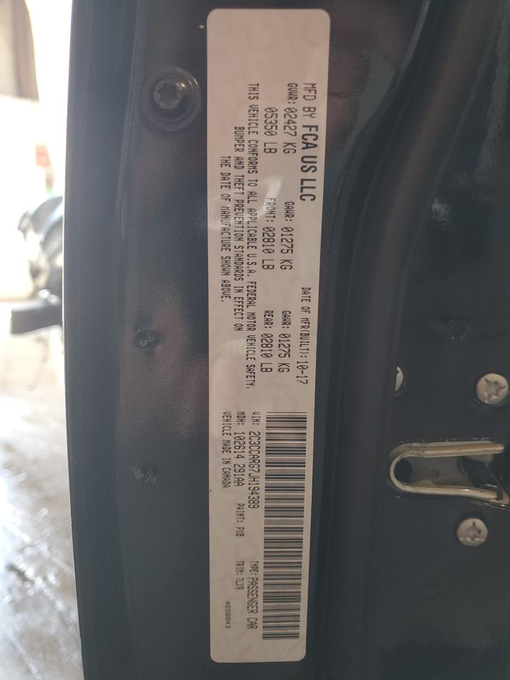 2018 Chrysler 300 Touring VIN: 2C3CCARG7JH194389 Lot: 61152814