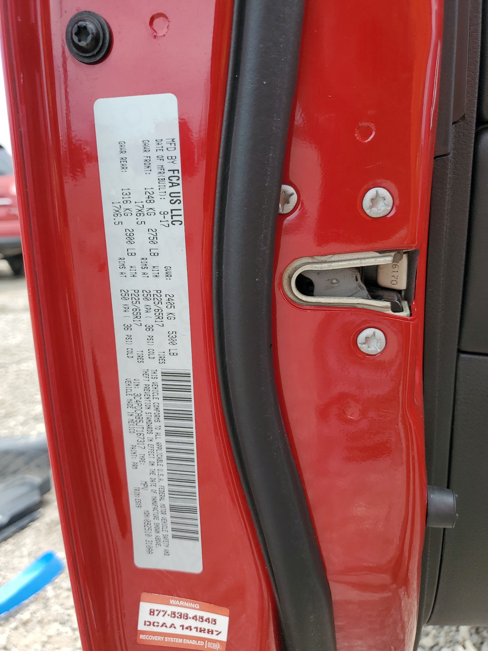 3C4PDCAB5JT167317 2018 Dodge Journey Se