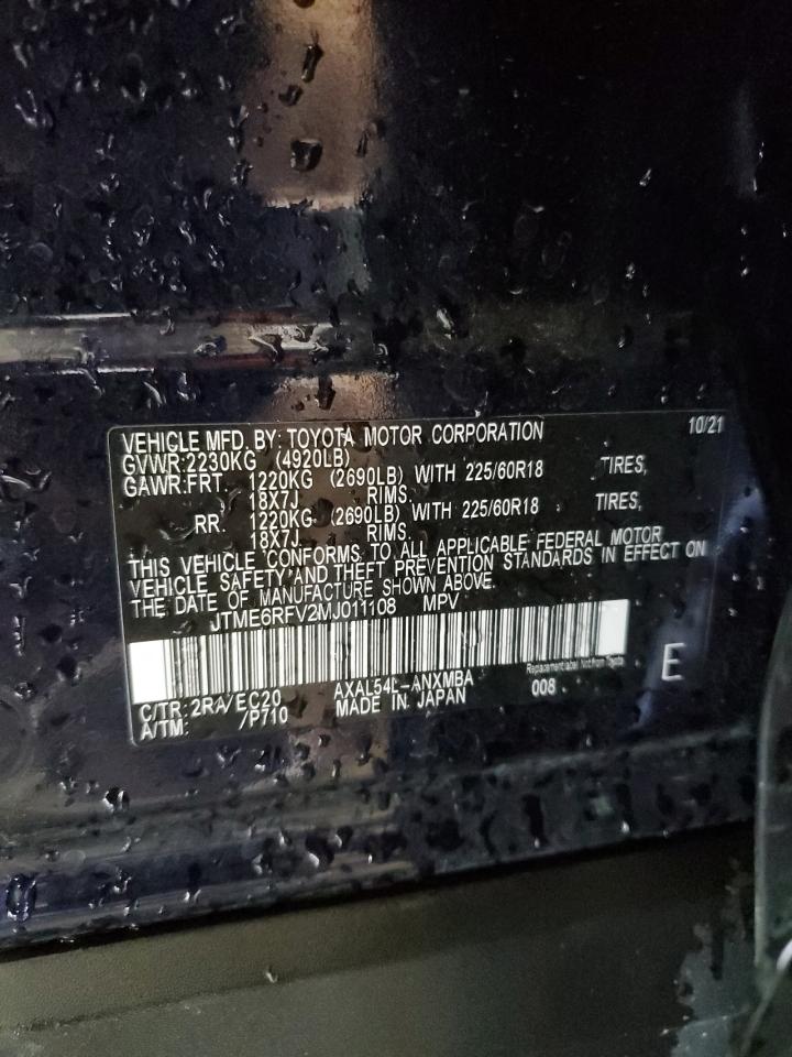 2021 Toyota Rav4 Xse VIN: JTME6RFV2MJ011108 Lot: 61459844