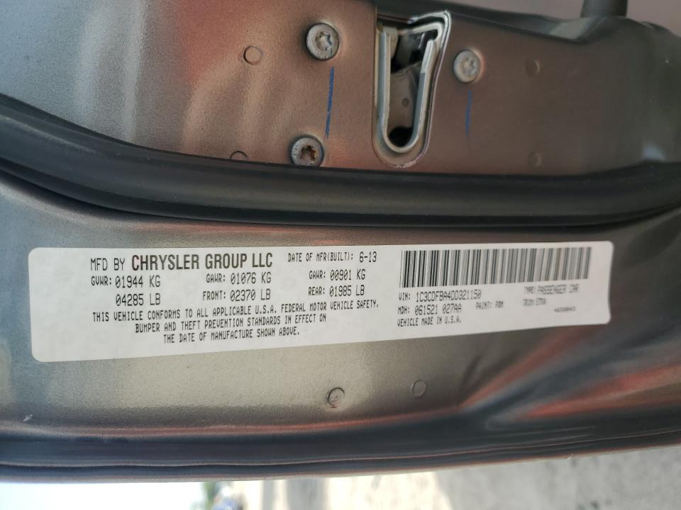 1C3CDFBA4DD321150 2013 Dodge Dart Sxt