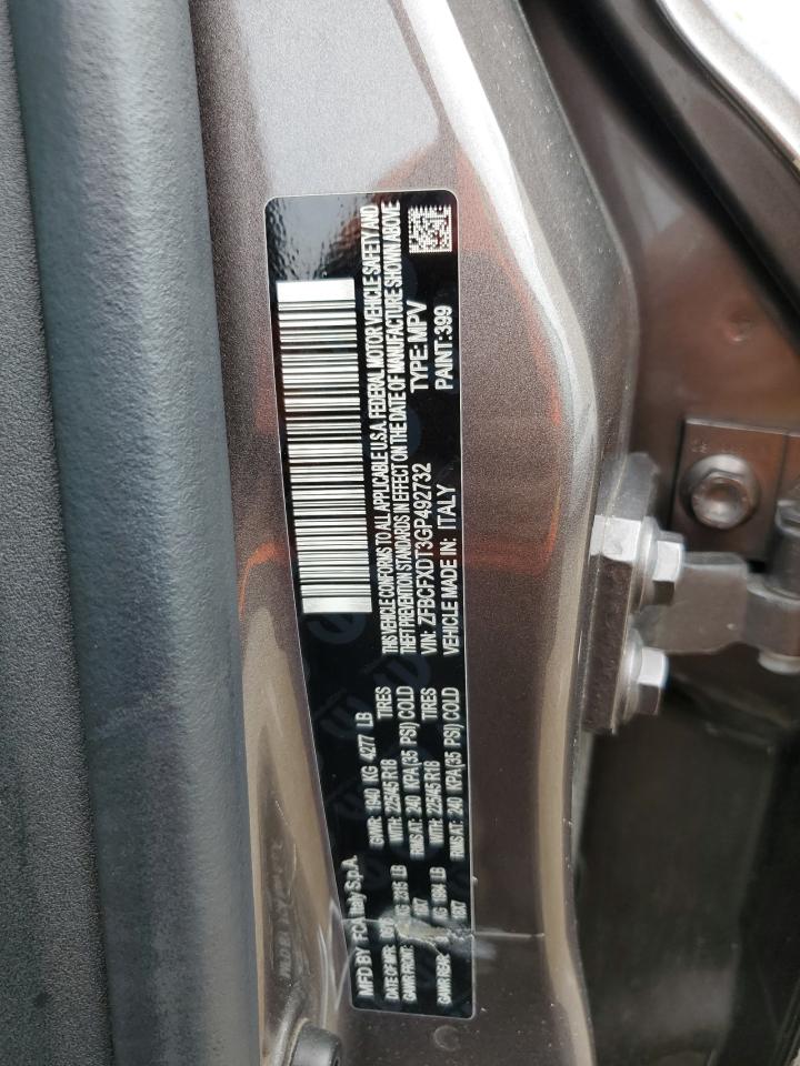 2016 Fiat 500X Lounge VIN: ZFBCFXDT3GP492732 Lot: 63981424