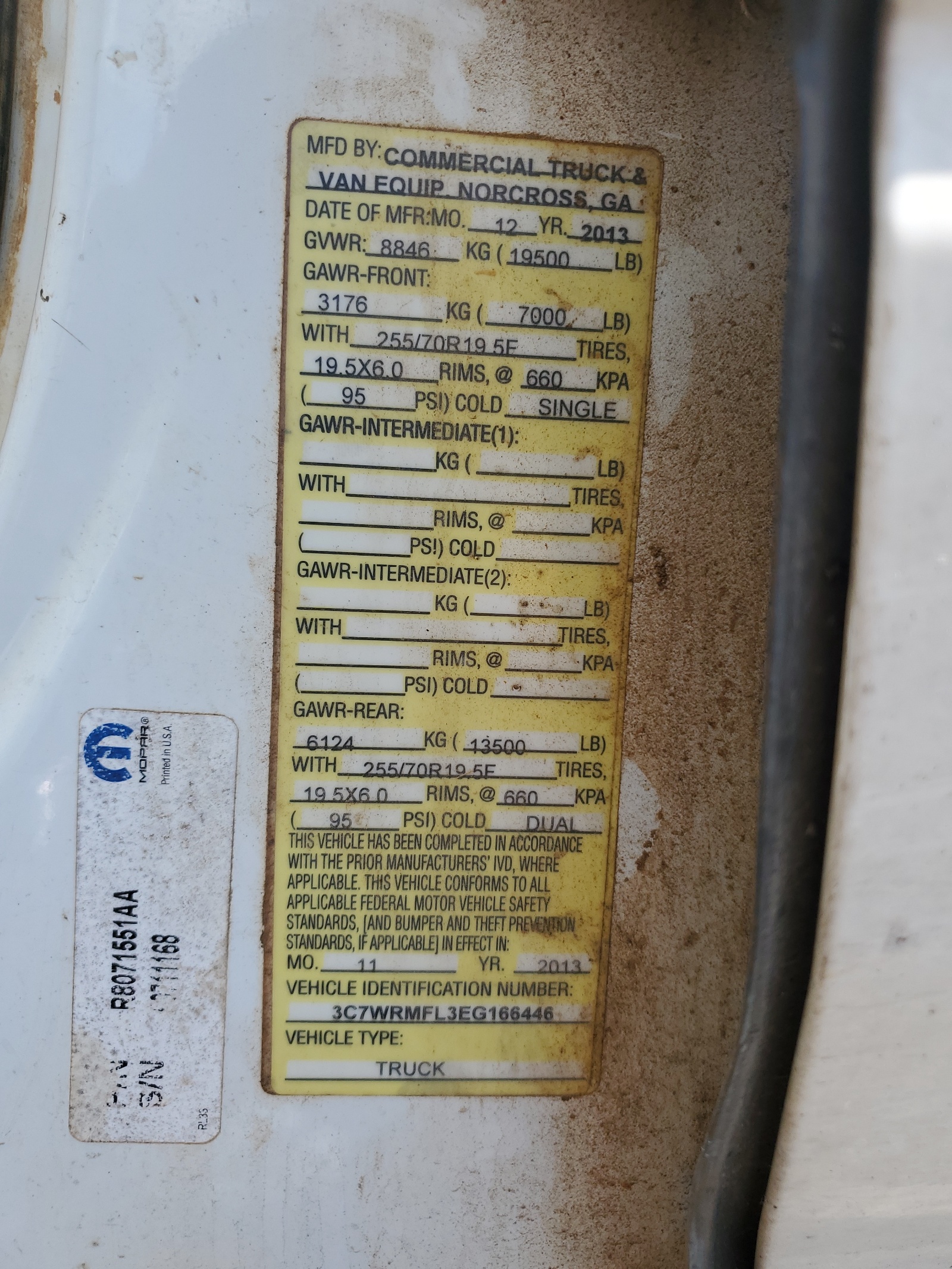 3C7WRMFL3EG166446 2014 Ram 5500