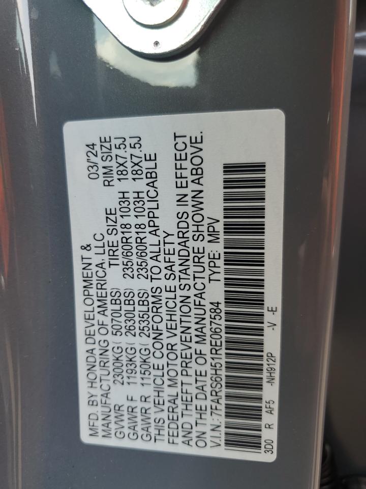 7FARS6H51RE067584 2024 Honda Cr-V Sport