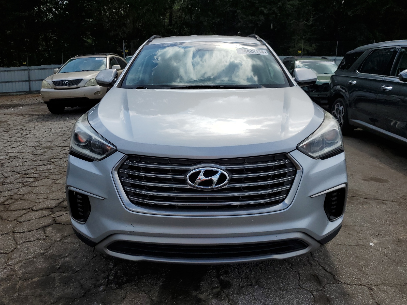 KM8SM4HF3HU185254 2017 Hyundai Santa Fe Se