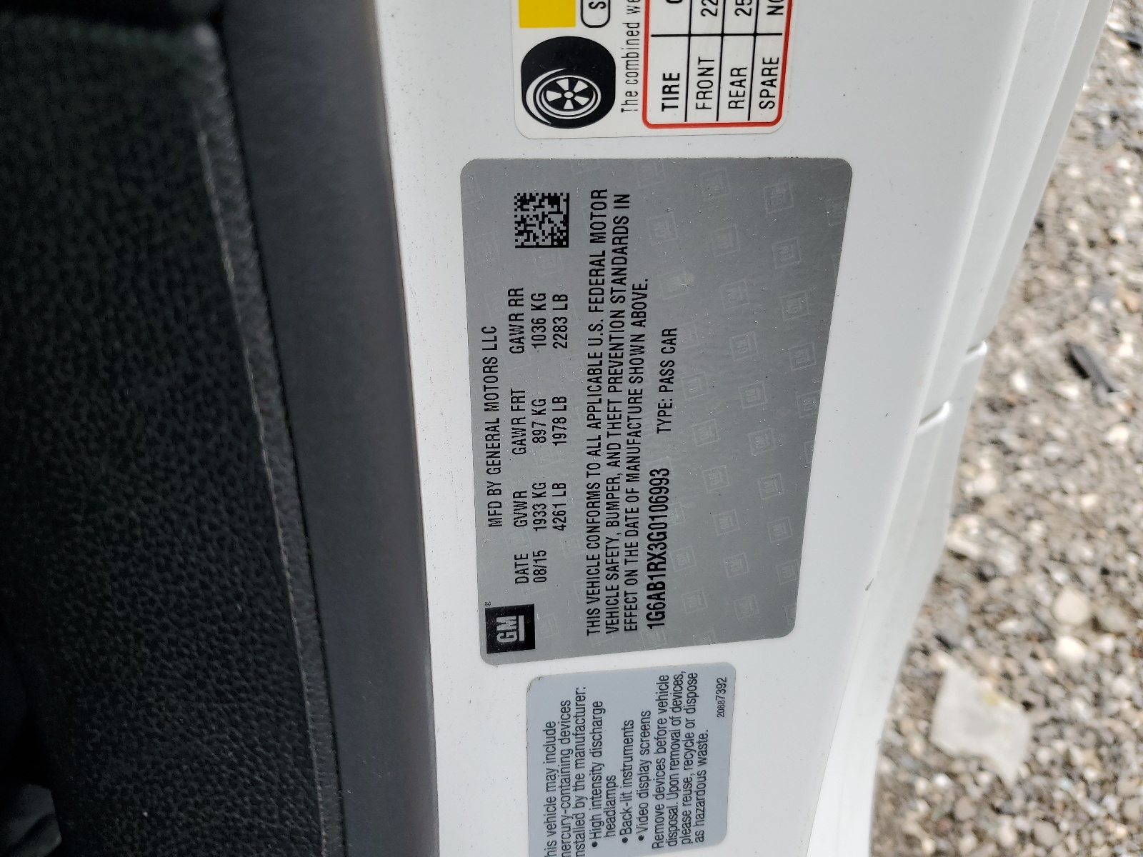 1G6AB1RX3G0106993 2016 Cadillac Ats Luxury