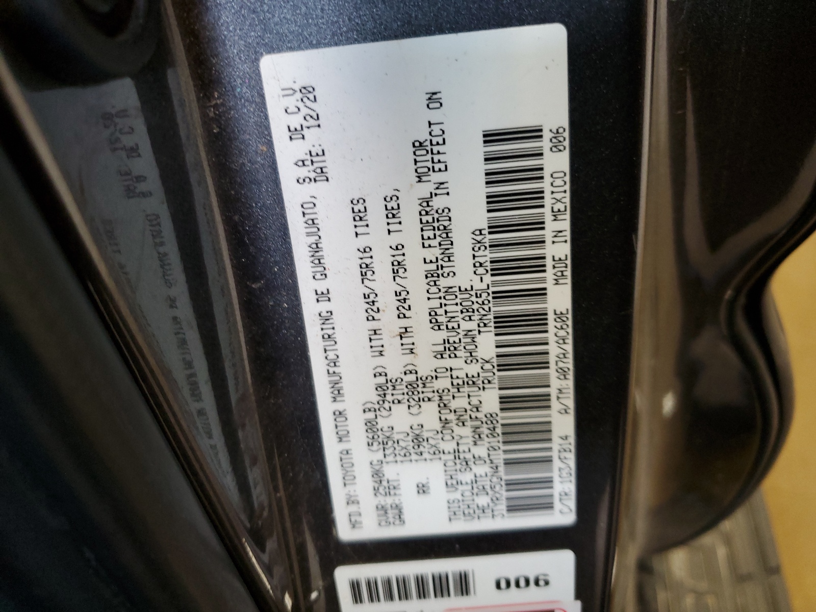 3TYRX5GN4MT010488 2021 Toyota Tacoma Access Cab