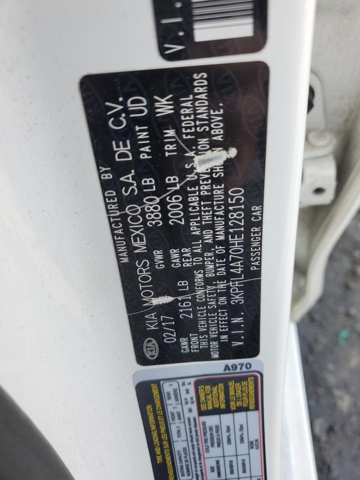 2017 Kia Forte Lx VIN: 3KPFL4A70HE128150 Lot: 63250474
