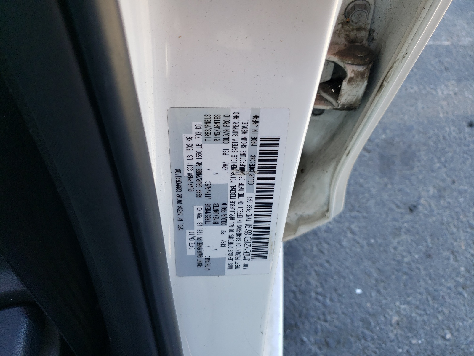 JM1DE1KZ1E0186191 2014 Mazda Mazda2 Sport