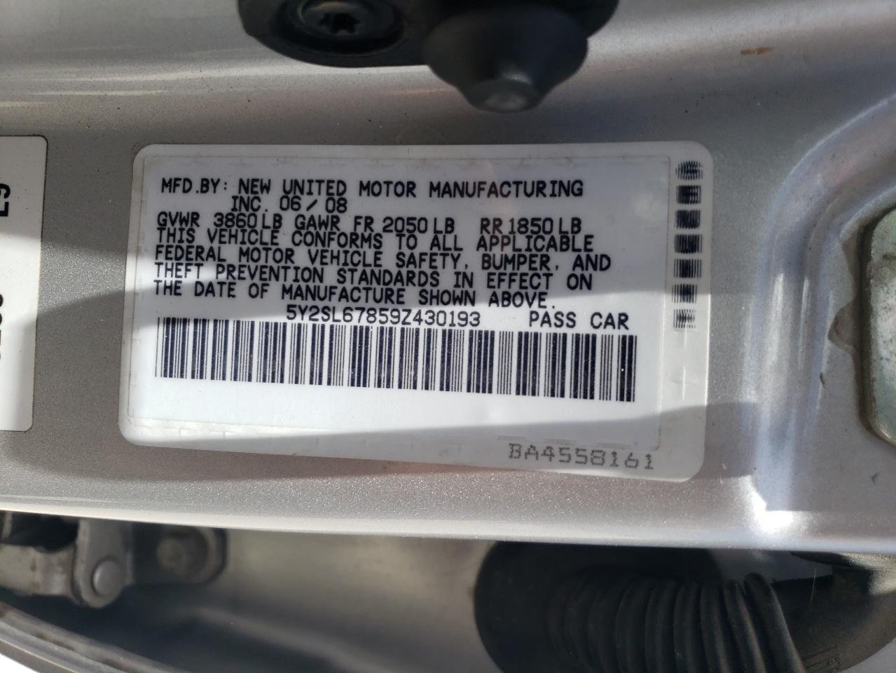 5Y2SL67859Z430193 2009 Pontiac Vibe