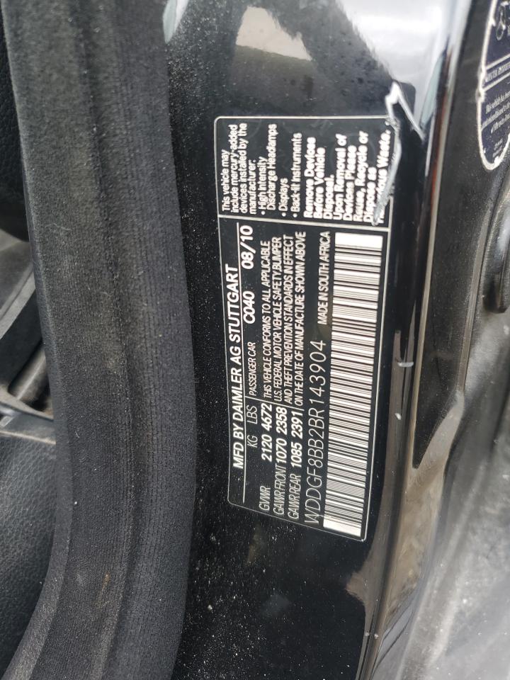 2011 Mercedes-Benz C 300 4Matic VIN: WDDGF8BB2BR143904 Lot: 64698254