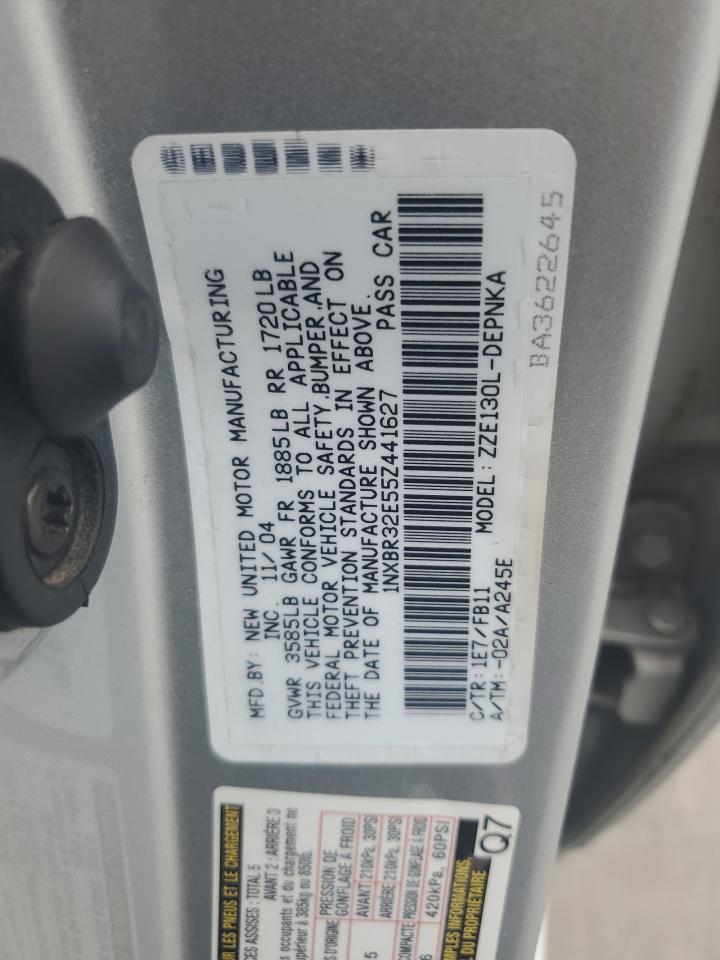 2005 Toyota Corolla Ce VIN: 1NXBR32E55Z441627 Lot: 61892834