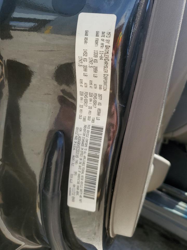 2005 Jeep Grand Cherokee Laredo VIN: 1J4GR48KX5C553109 Lot: 62068564