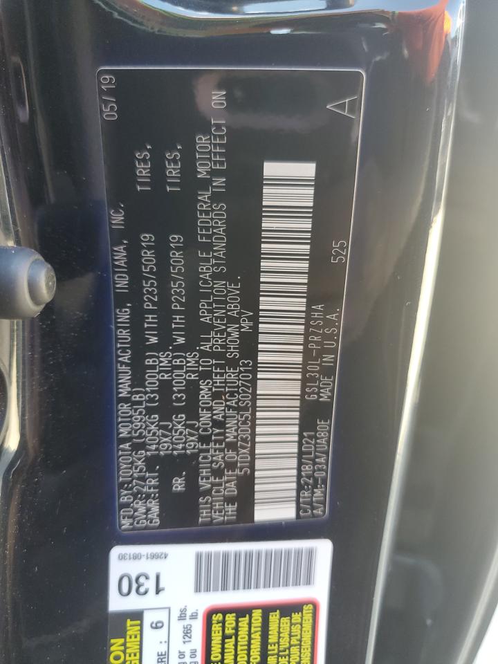 5TDXZ3DC5LS027013 2020 Toyota Sienna Se