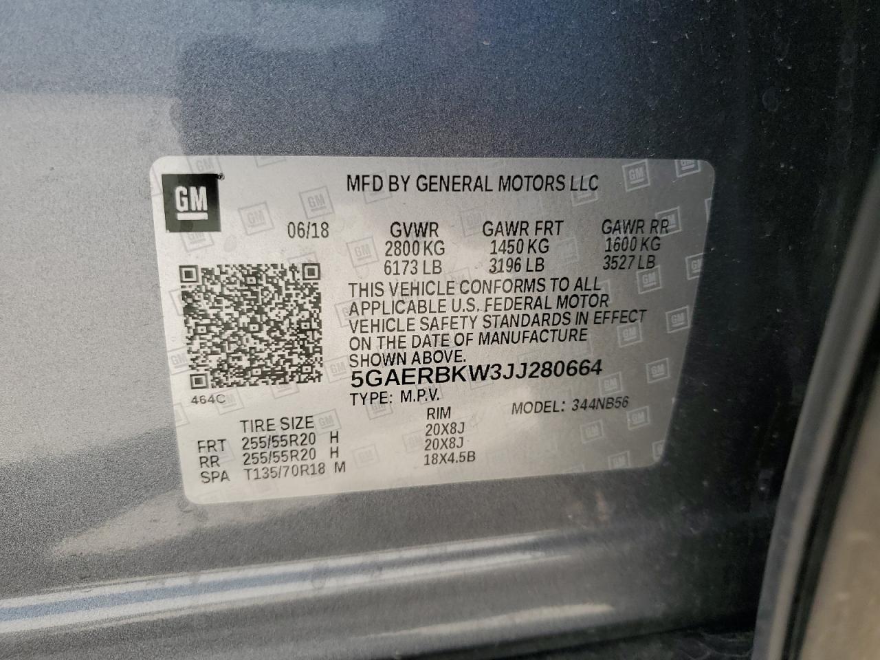 2018 Buick Enclave Essence VIN: 5GAERBKW3JJ280664 Lot: 64969644