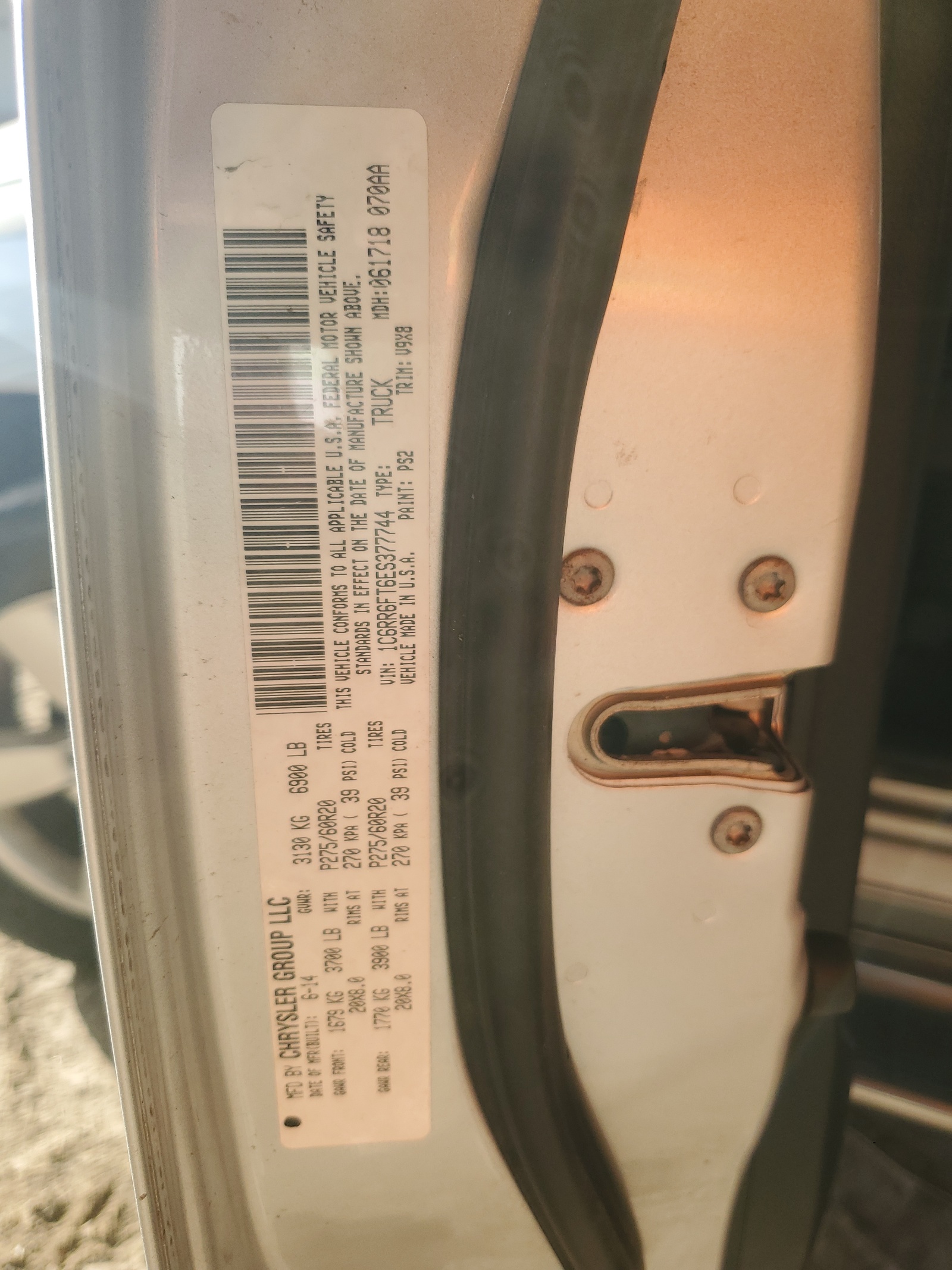 1C6RR6FT6ES377744 2014 Ram 1500 St