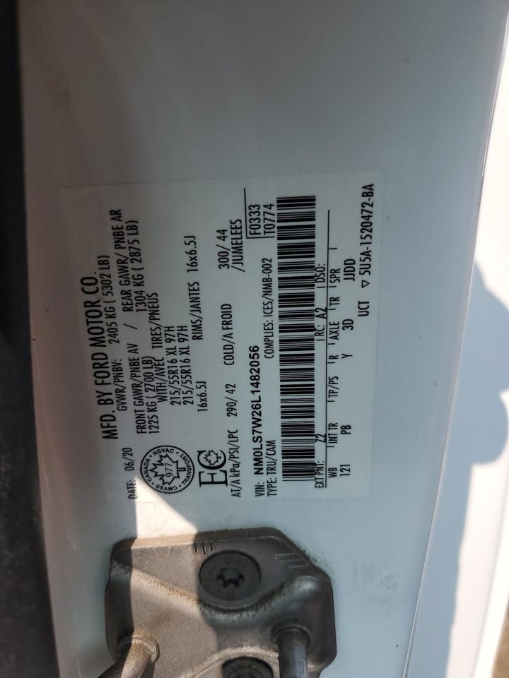 2020 Ford Transit Connect Xlt VIN: NM0LS7W26L1482056 Lot: 64894964